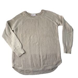 RD Style Women's Beige Long Sleeve Cable Knit Sweater Size S/P